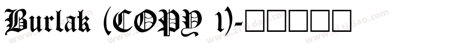 Burlak (COPY 1)字体转换